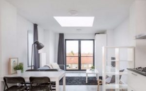 Impressie van het interieur van een appartement