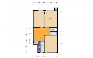 Impressie van de uitgewerkte floorplanner plattegrond