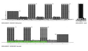 Impressie van de tekeningen van het nieuwbouwproject